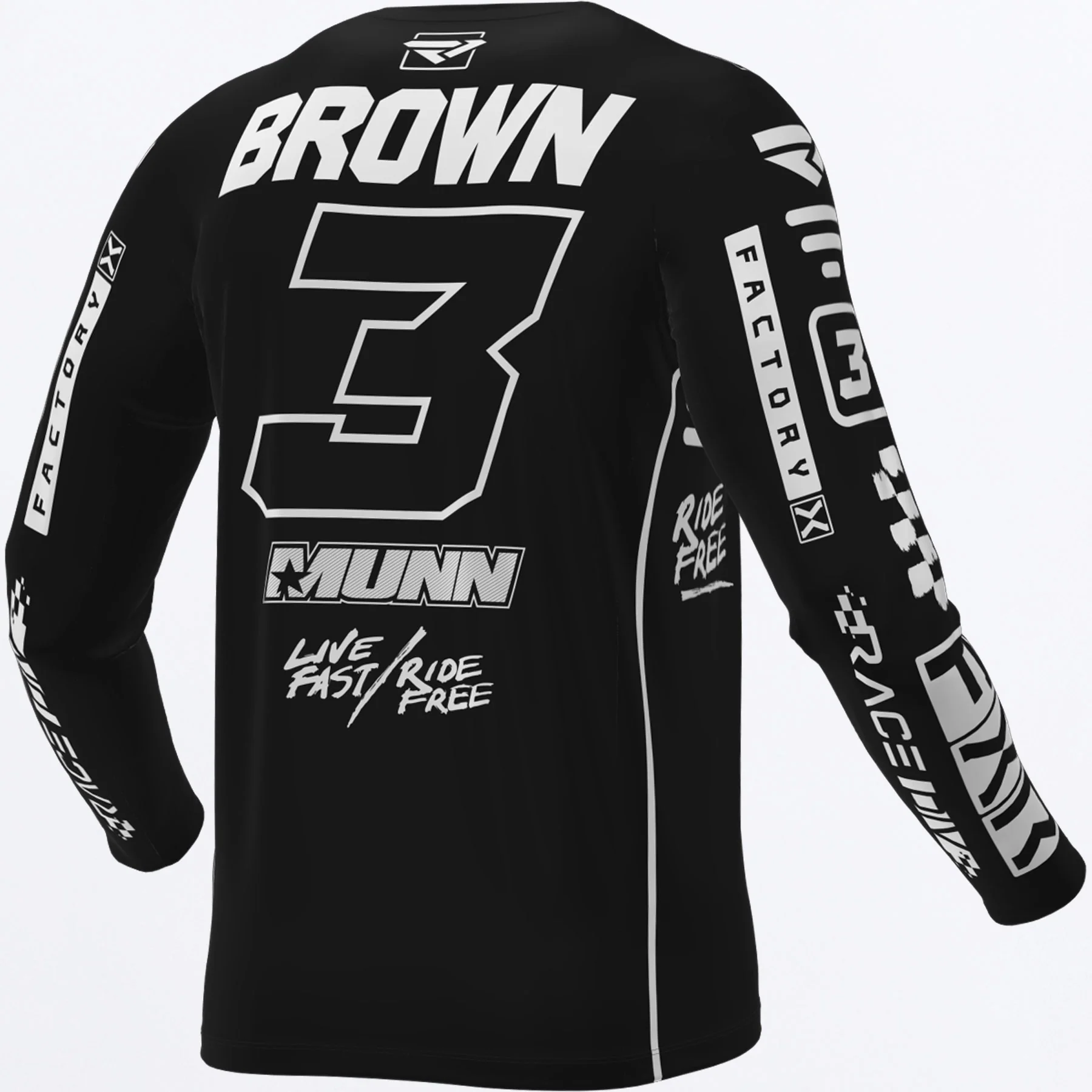 Brown Race Replica MX Jersey - Image 2