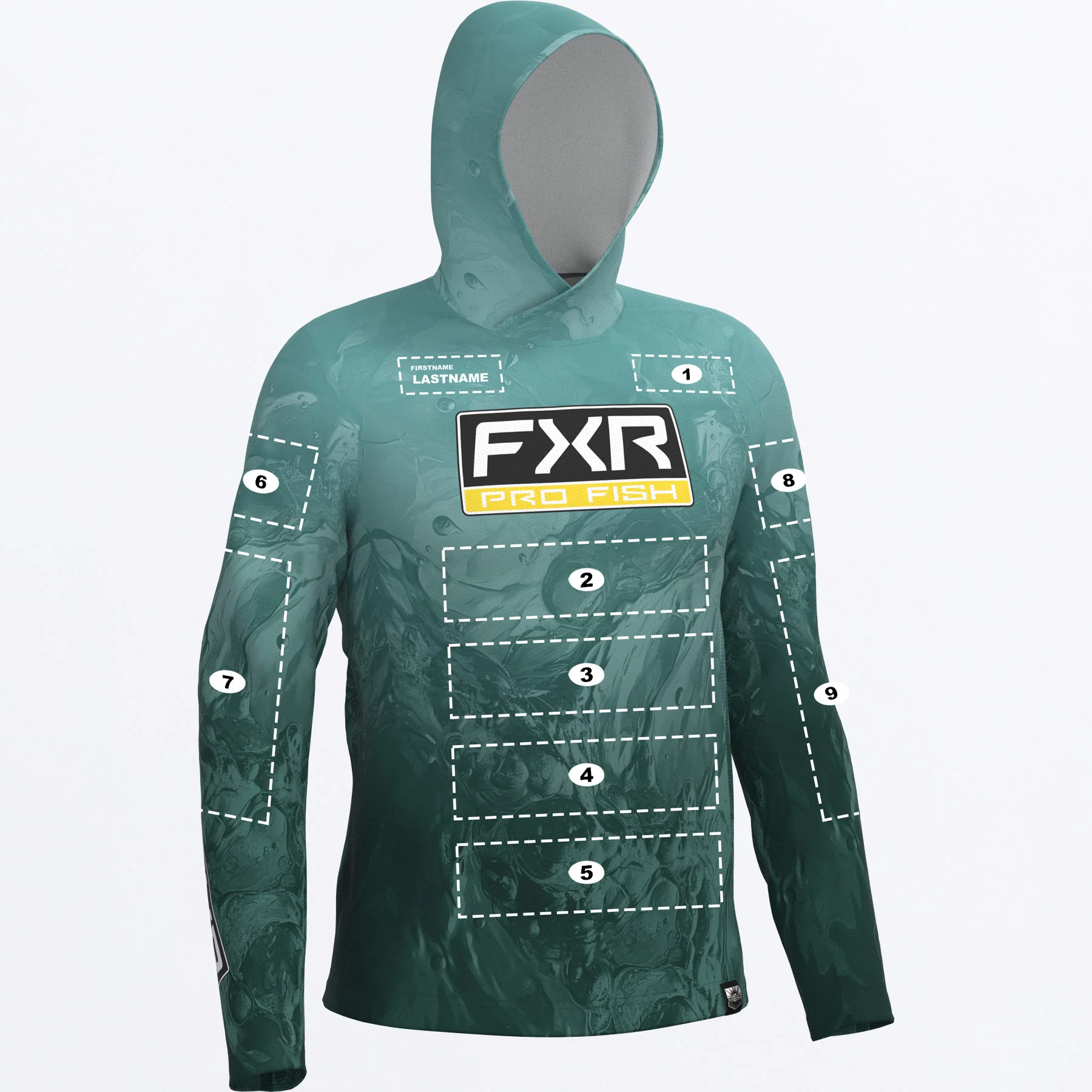 Men's Custom Derby Undertow Air UPF Pullover Hoodie