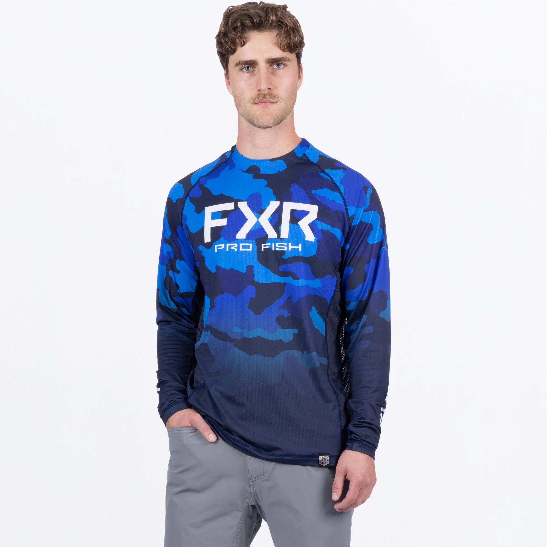 Men's Derby Camo Air UPF Longsleeve - Image 6