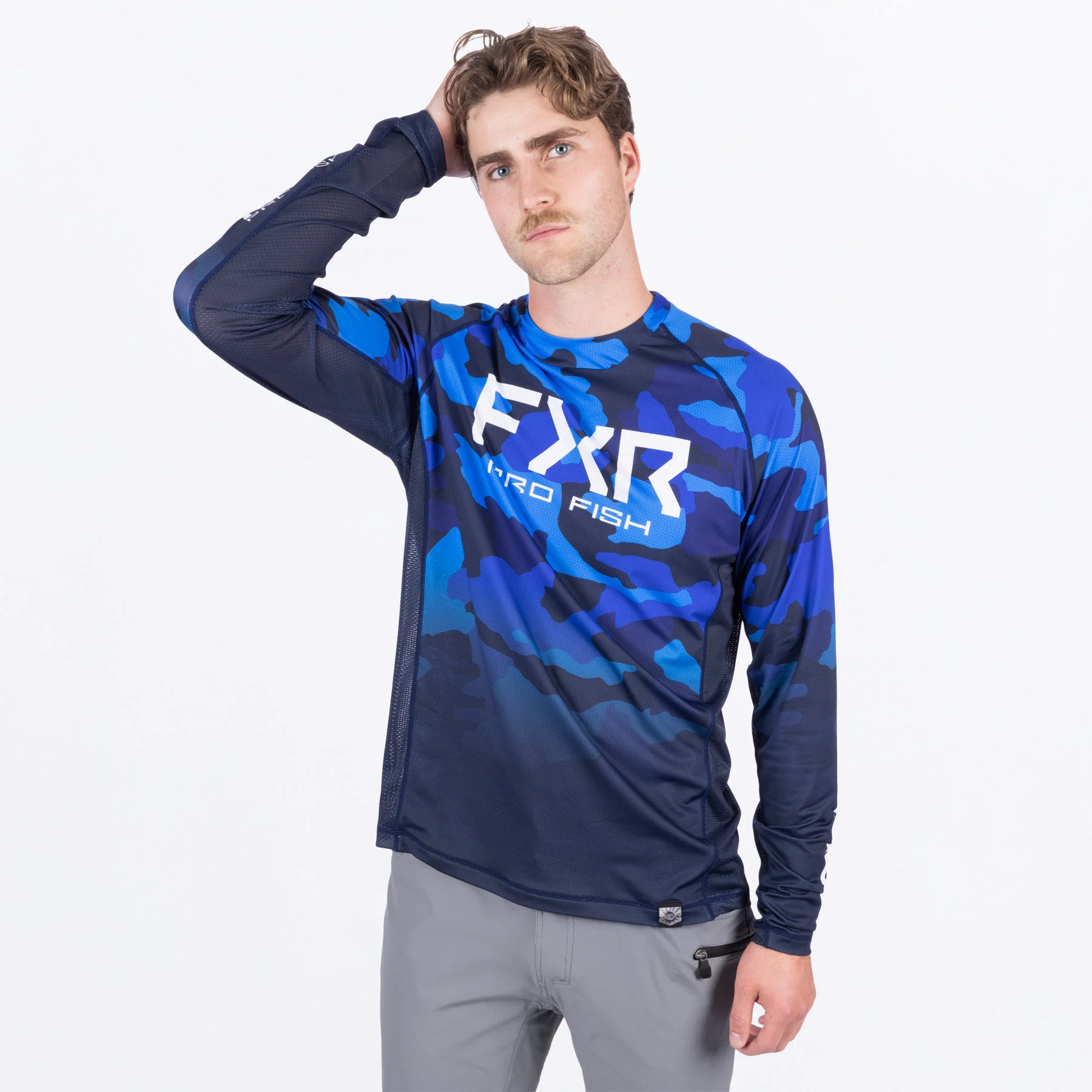 Men's Derby Camo Air UPF Longsleeve - Image 9