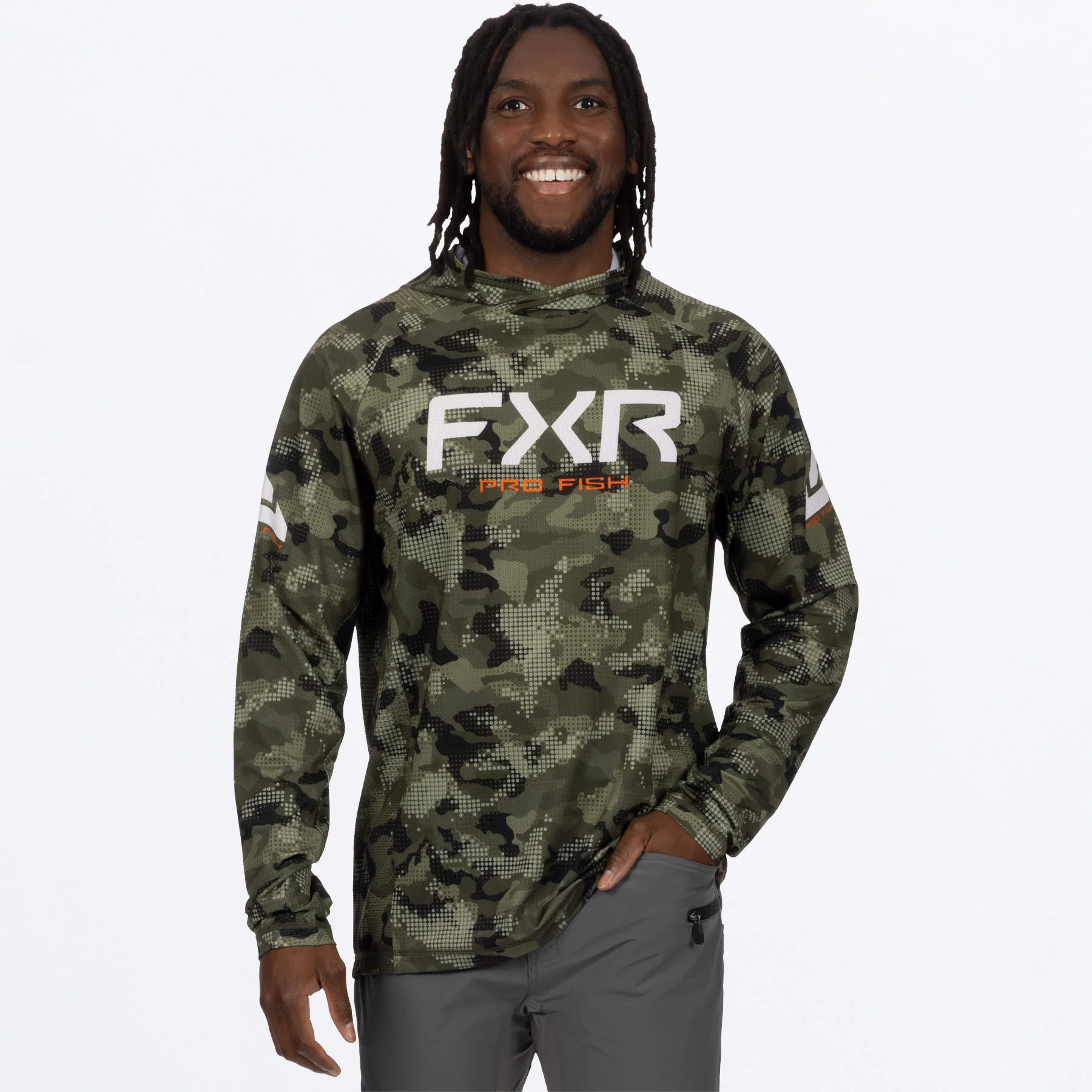 Men's Derby Drift Camo Air UPF Pullover Hoodie
