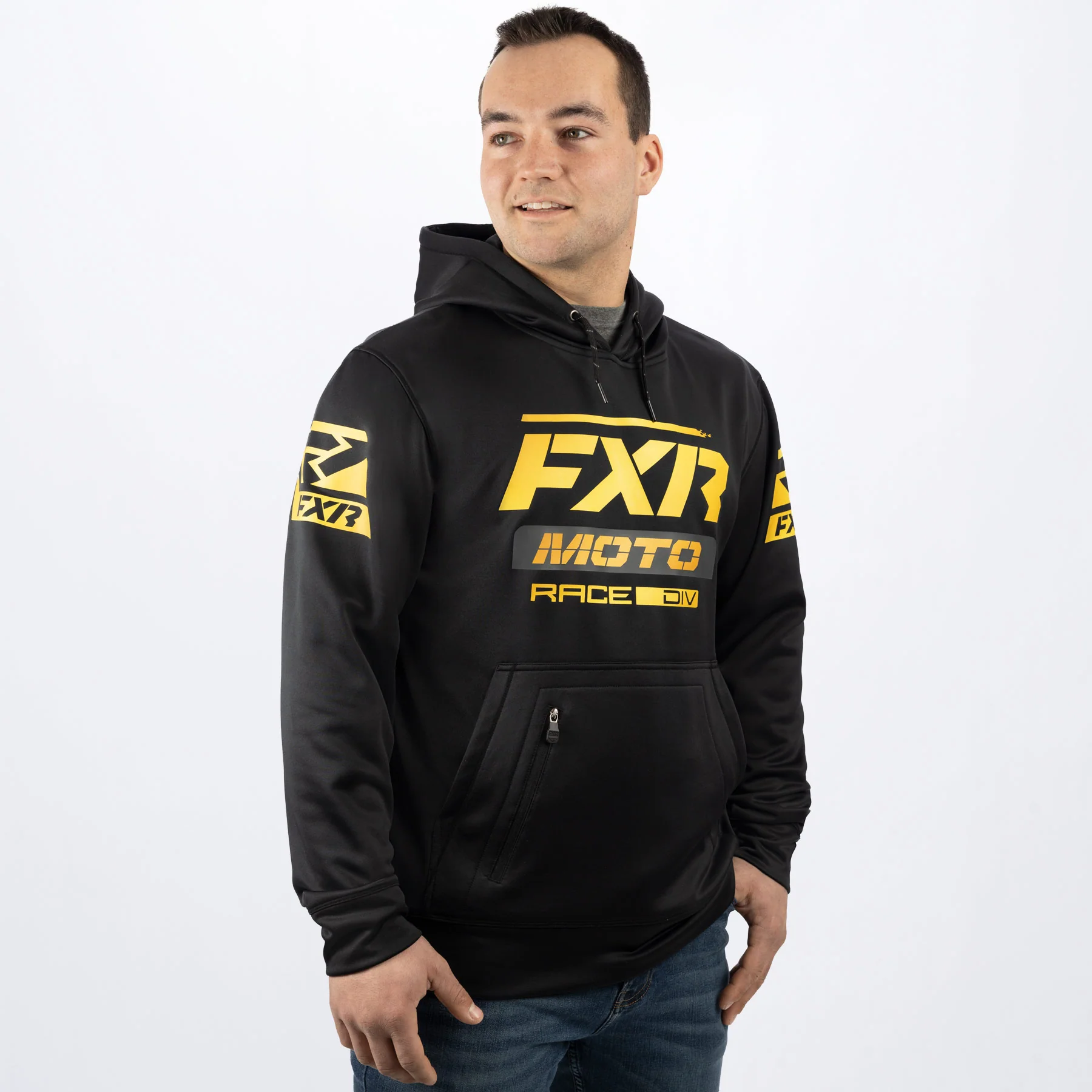 Unisex Moto Tech Pullover Hoodie - Image 2