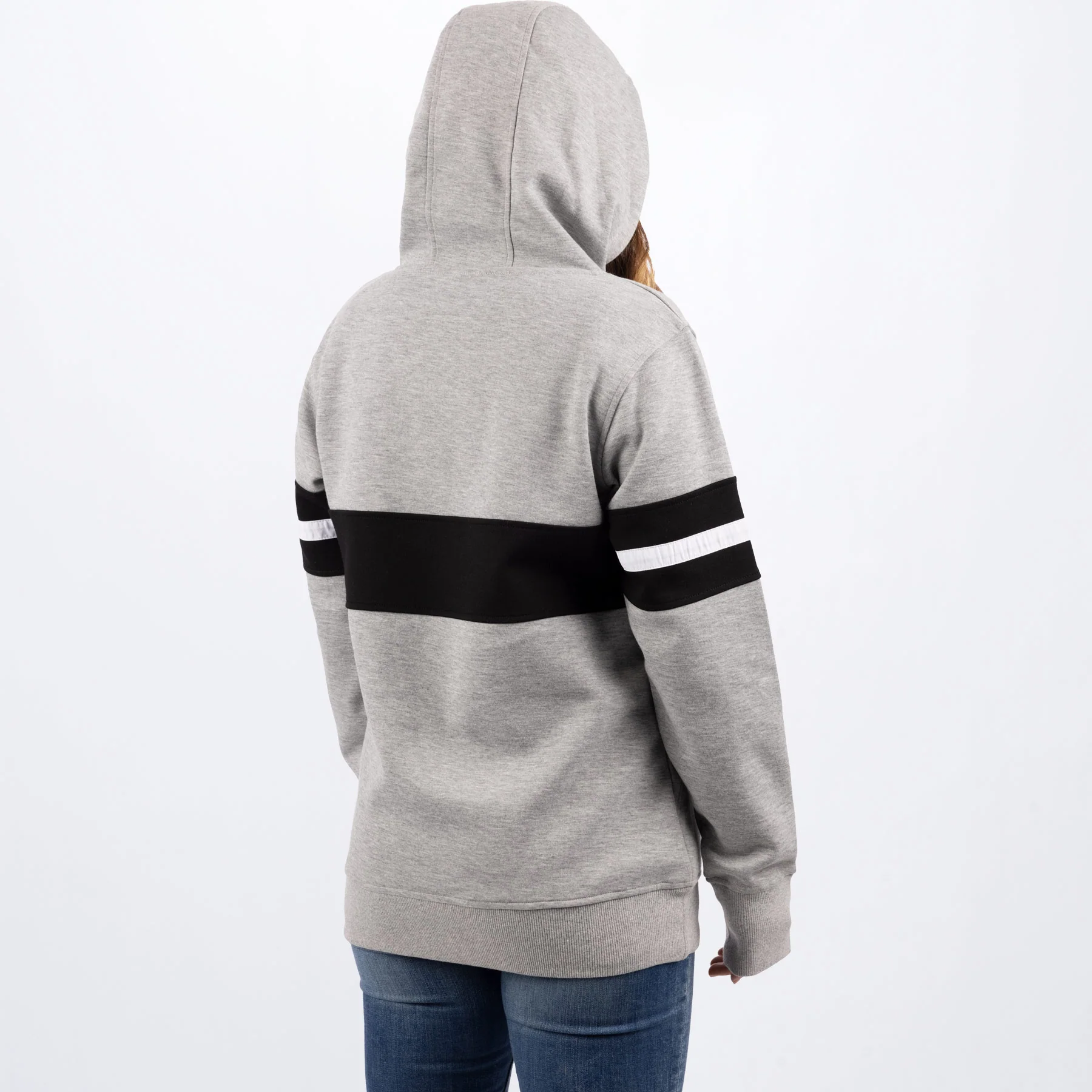 Women's Stripe Pullover Hoodie - Image 2
