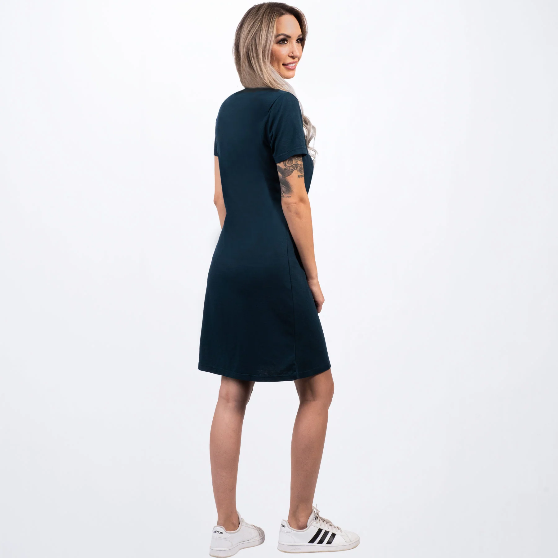 Women's Track Tech T-Shirt Dress - Image 4