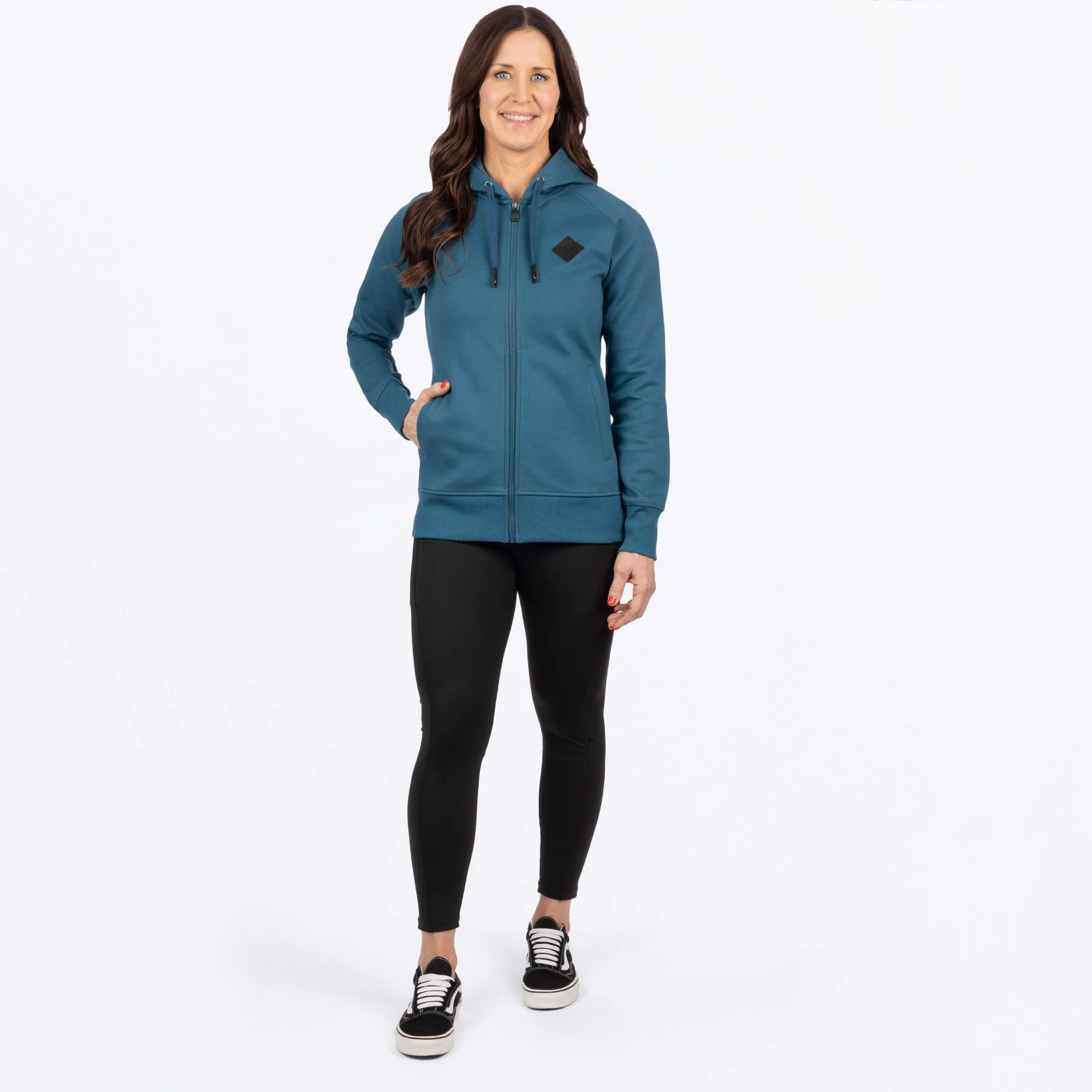 Women's Diamond Zip Hoodie - Image 8
